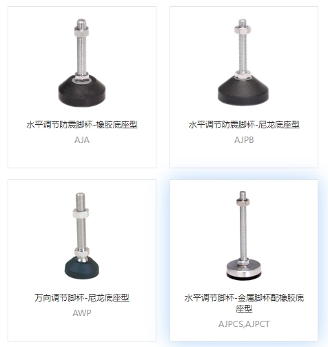 工业品脚杯的选型及功能应用