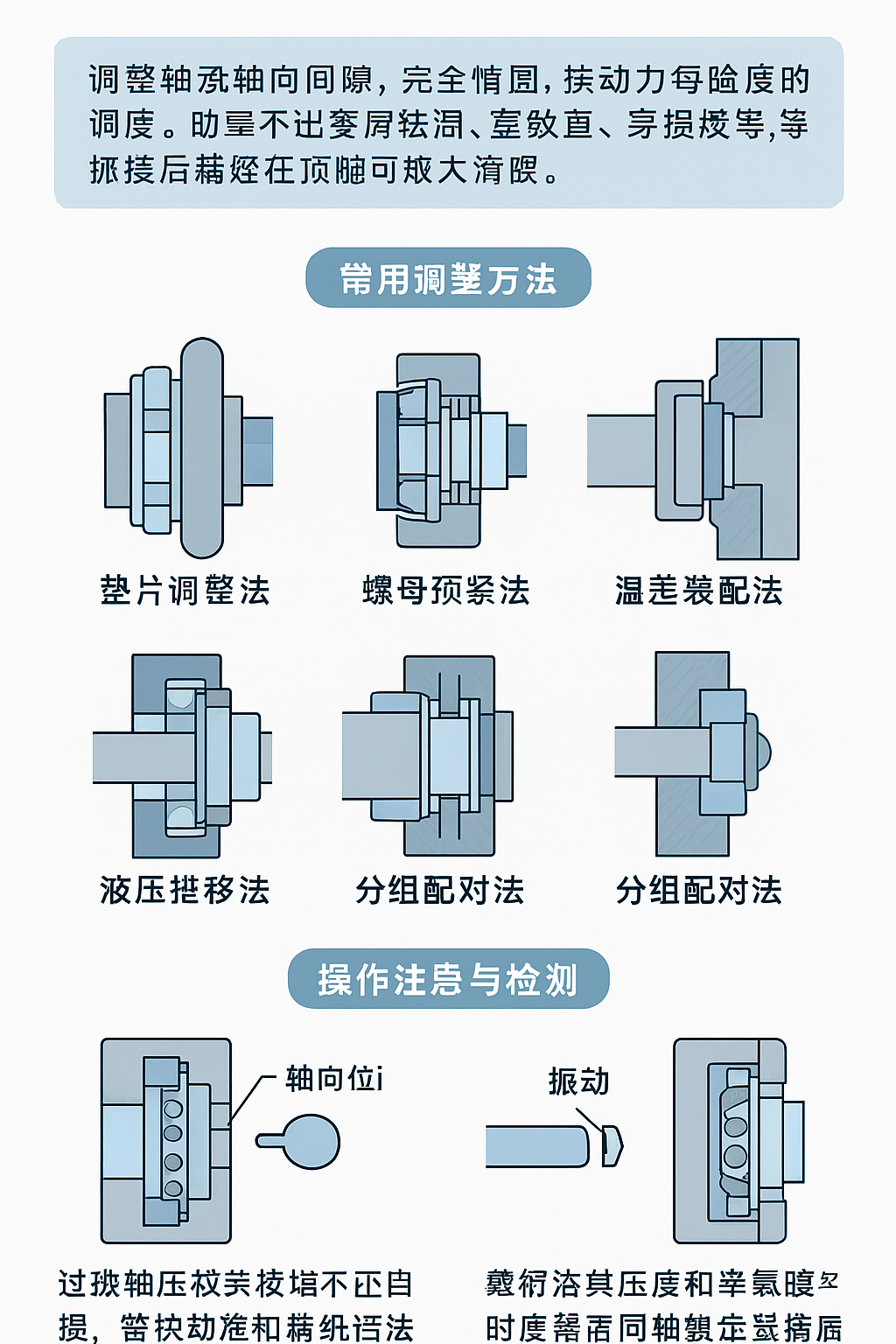 轴承轴向间隙调整技巧