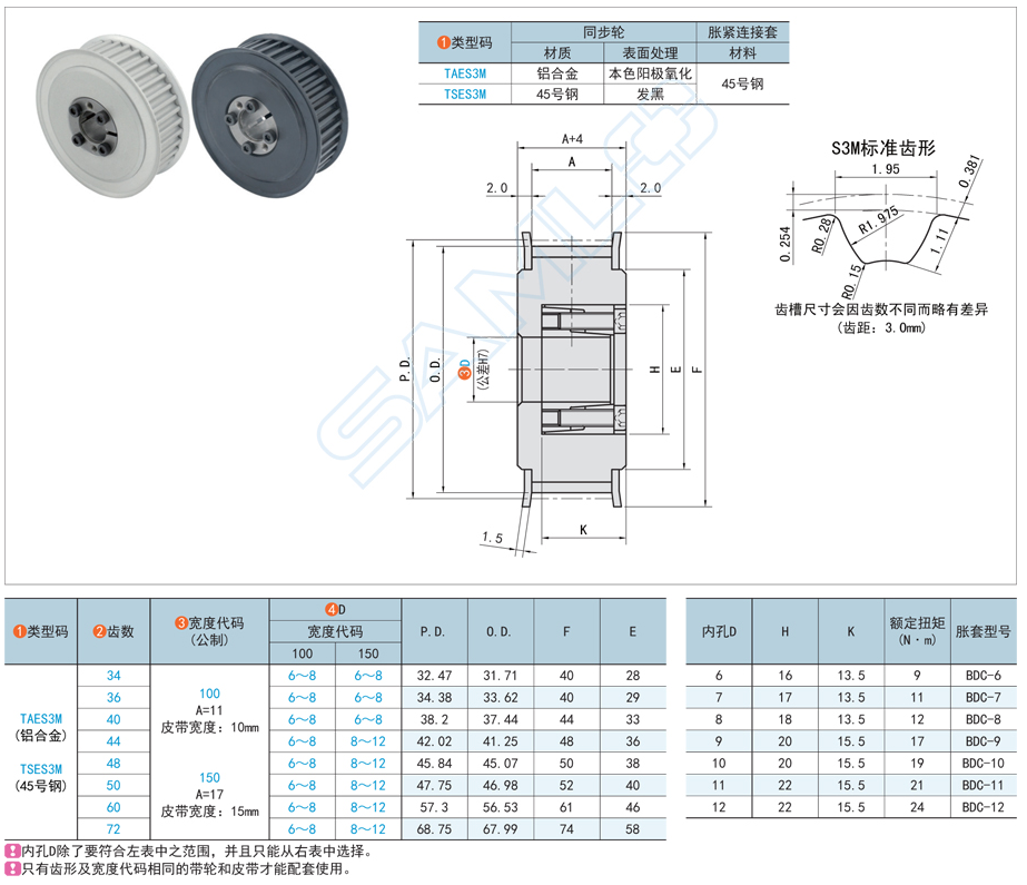 免键同步带轮材料,同步带轮对轴材料